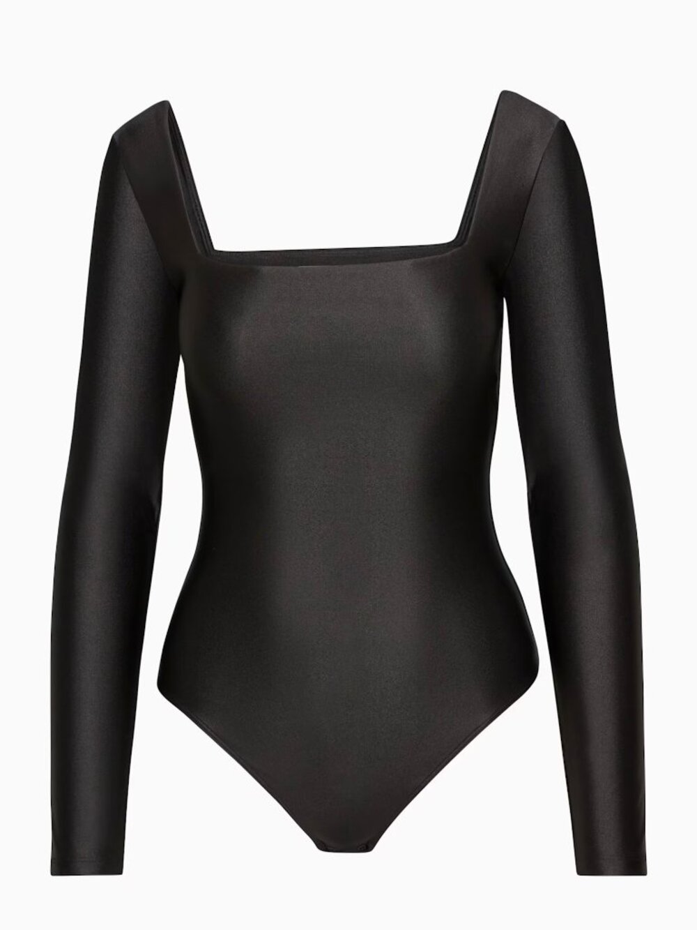 Aritzia Babaton Satinette Squareneck Longsleeve Bodysuit